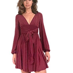 Asos burgundy dress